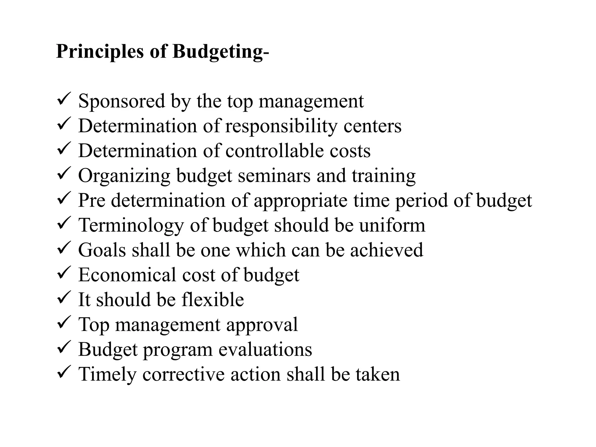 Budgeting concepts | PPTX