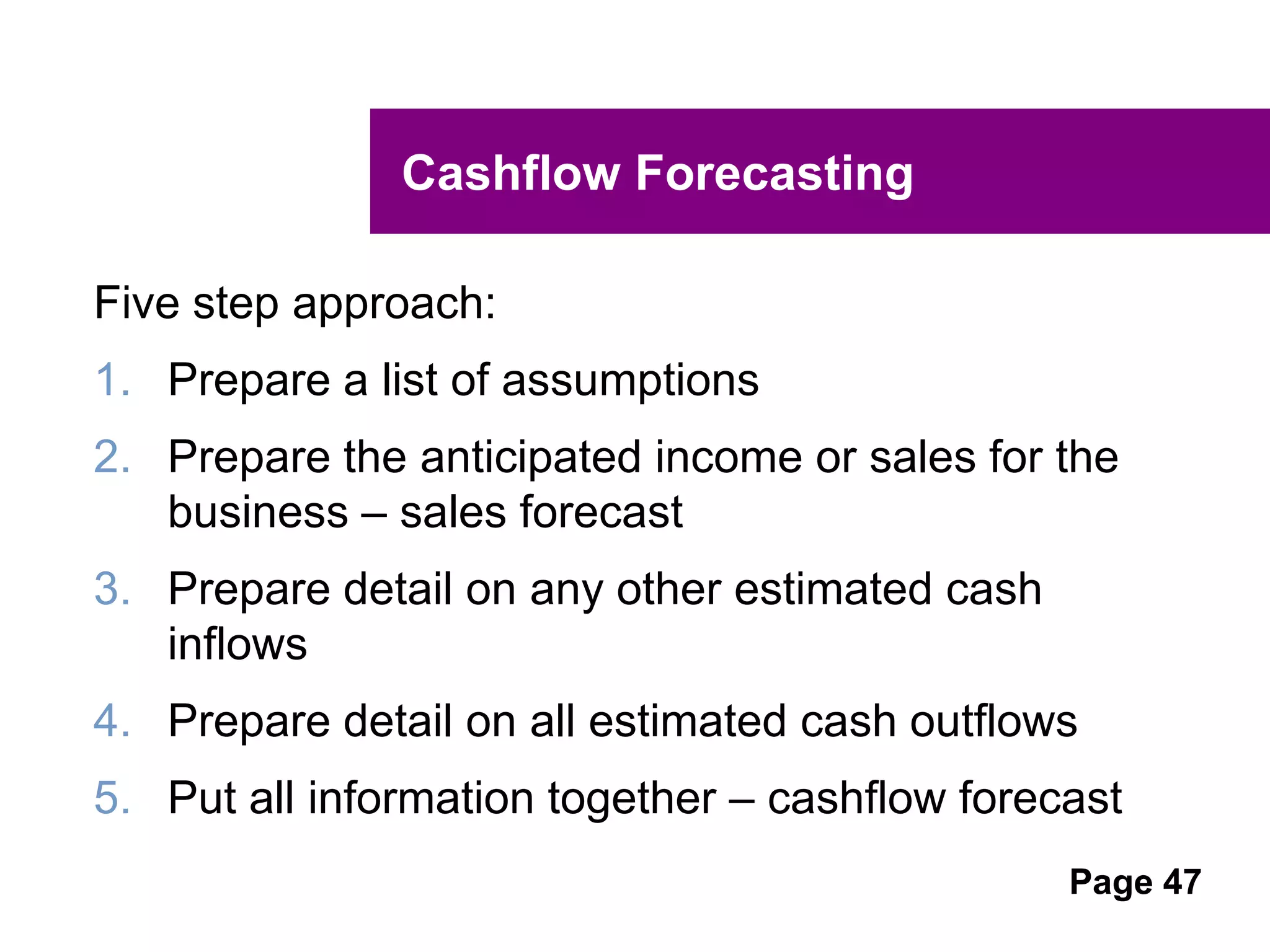 UNCLASSIFIED
UNCLASSIFIED
Managing Profit and Loss Budget Hint
The more regular the reports, the quicker
operations can be reviewed for financial
impact and action can be implemented
immediately where required.
 