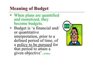 Budgeting planning control