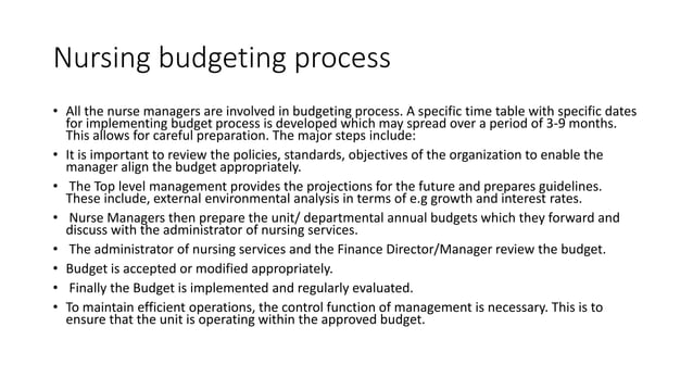 BUDGETING PROCESS.pptx | Business Accounting & Finance | Business