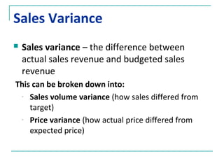 Budgeting & Variance Analysis | PPT