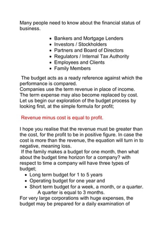 Budget in hotels an overview | PDF