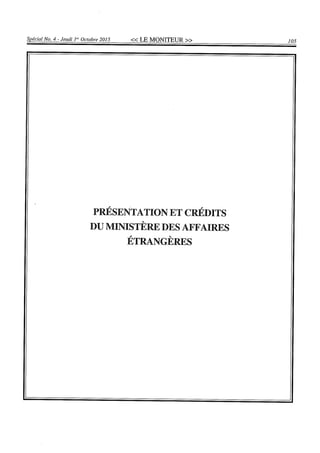 Budget de l'exercice 2015-2016 (HAITI)