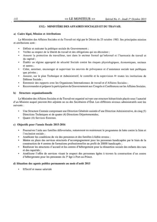 Budget de l'exercice 2015-2016 (HAITI)