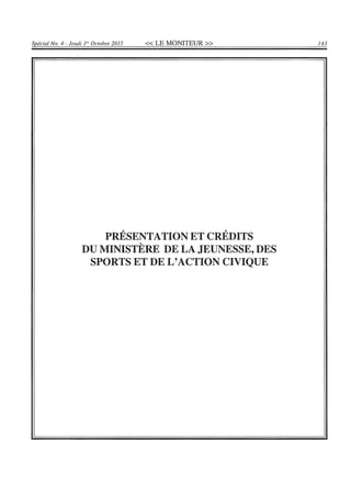 Budget de l'exercice 2015-2016 (HAITI)