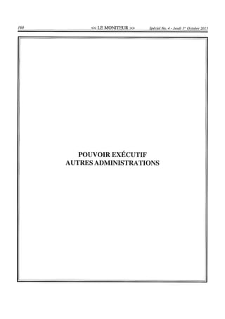 Budget de l'exercice 2015-2016 (HAITI)