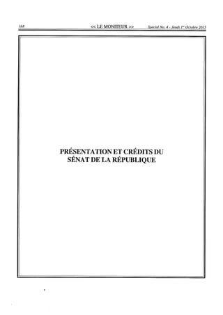 Budget de l'exercice 2015-2016 (HAITI)