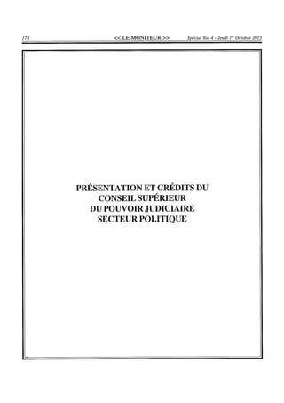 Budget de l'exercice 2015-2016 (HAITI)