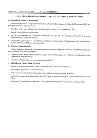 Budget de l'exercice 2015-2016 (HAITI)