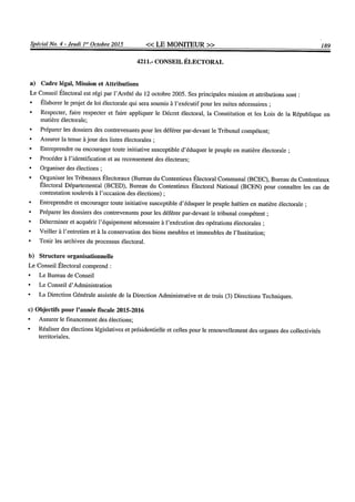 Budget de l'exercice 2015-2016 (HAITI)