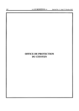 Budget de l'exercice 2015-2016 (HAITI)