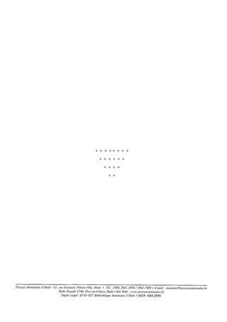 Budget de l'exercice 2015-2016 (HAITI)