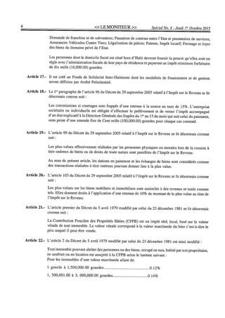 Budget de l'exercice 2015-2016 (HAITI)