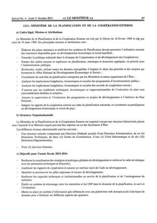 Budget de l'exercice 2015-2016 (HAITI)
