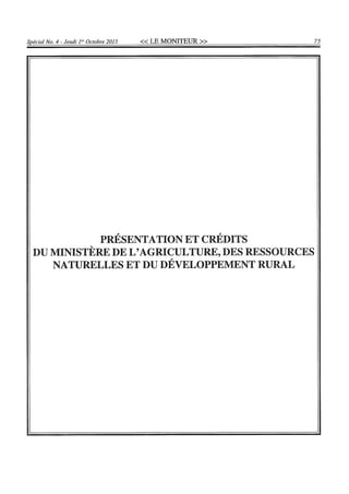 Budget de l'exercice 2015-2016 (HAITI)