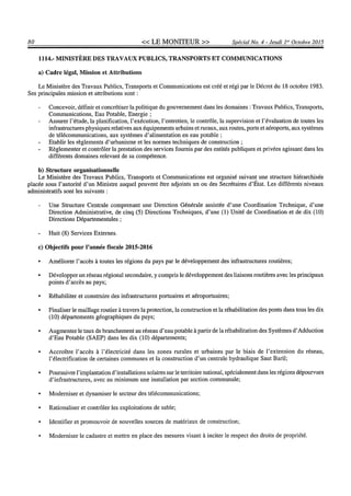 Budget de l'exercice 2015-2016 (HAITI)