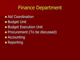Budget integration, program budgeting and reengineering of business ...