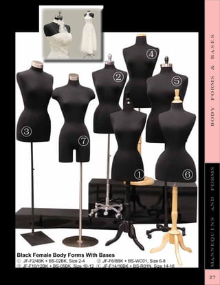 Female Size 2-4 Mannequin Manequin Manikin Dress Form #F2/4BK BS-04 