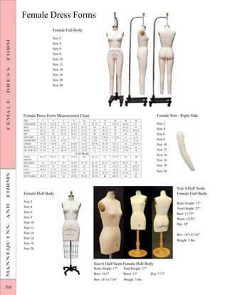 BS-02BKX Female Size 6-8 Form Mannequin Dress Form #F6/8W 