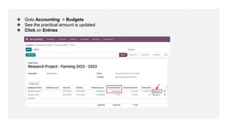 Budget Management in Odoo 15 Accounting