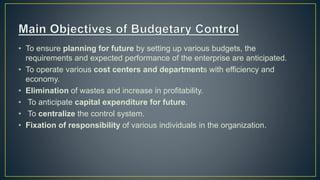 Budgetary control | PPTX