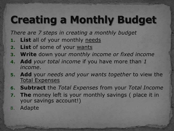 what is personal budgeting