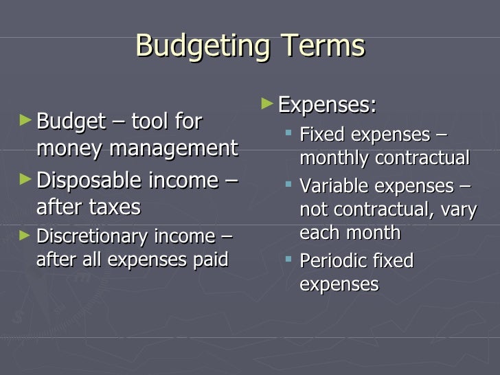 budget ppt