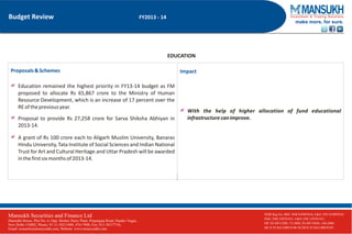 Budget review 2013 14