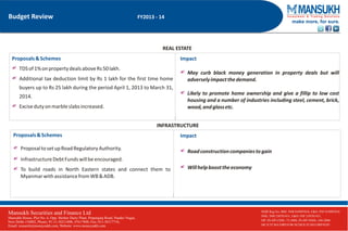 Budget review 2013 14