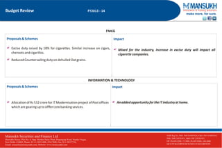 Budget review 2013 14