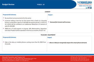 Budget review 2013 14