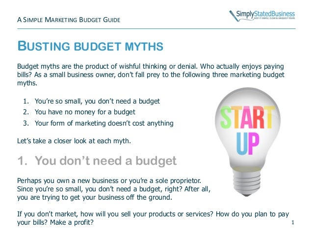 a simple marketing budget guide for simple budgets