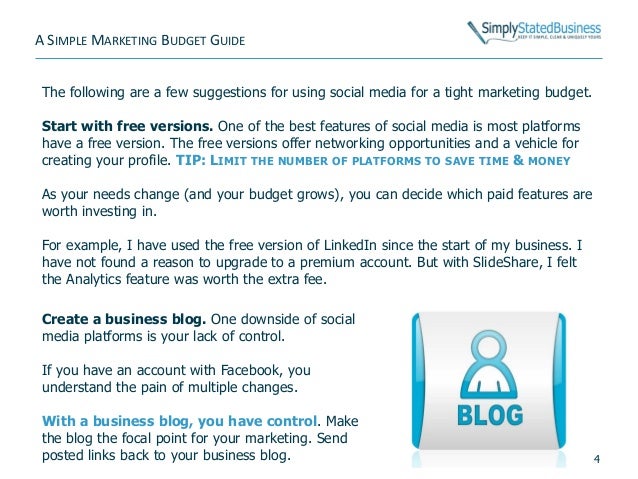a simple marketing budget guide for simple budgets