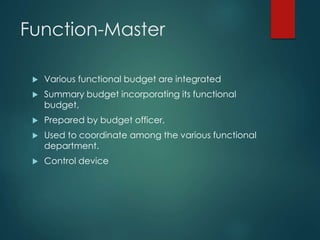 Budget Function Budgets | PPTX
