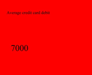 Average credit card debit




  7000
 