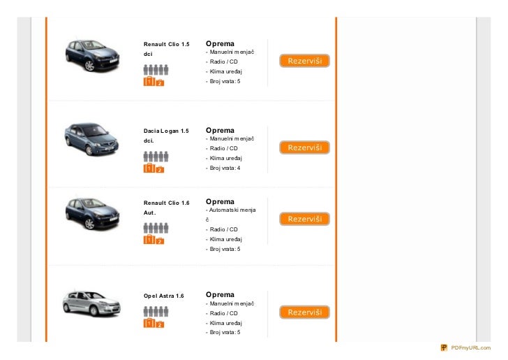 Vozila Rent a car Belgrade, Rent a Car, Rent a car Serbia, Najam vozila, Rent a