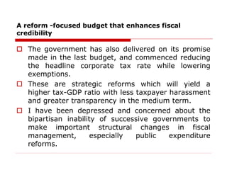 Budget 2016-17: Reform, fiscal commitment and more. Slide 9
