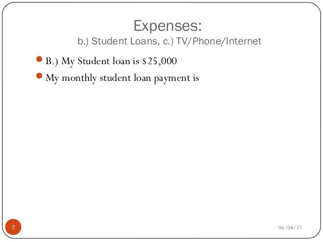 student loan budget spreadsheet