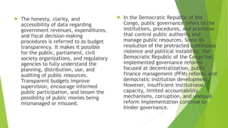 BUDGET TRANSPARENCY AND PUBLIC GOVERNANCE IN THE DEMOCRATIC (2).ppt