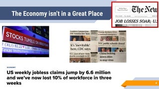 The Economy isn’t in a Great Place
4
 