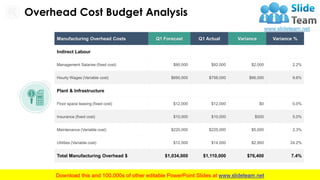 Budget Variance PowerPoint Presentation Slides