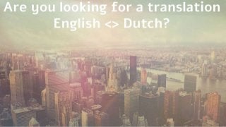 BudgetVertalingOnline for an affordable translation
