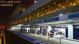 PIT LANE & PIT
GARAGES
 