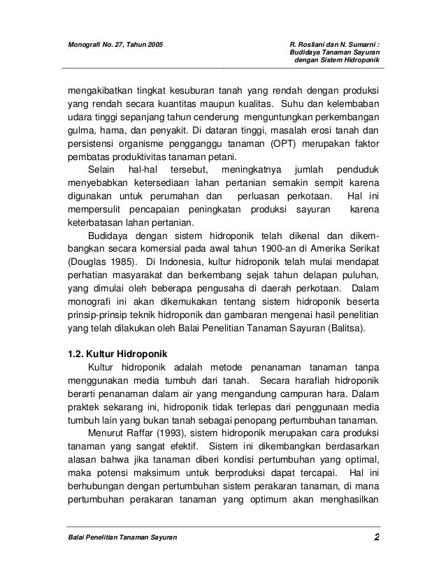 iBudidayai isayurani dengan sistem ihidroponiki