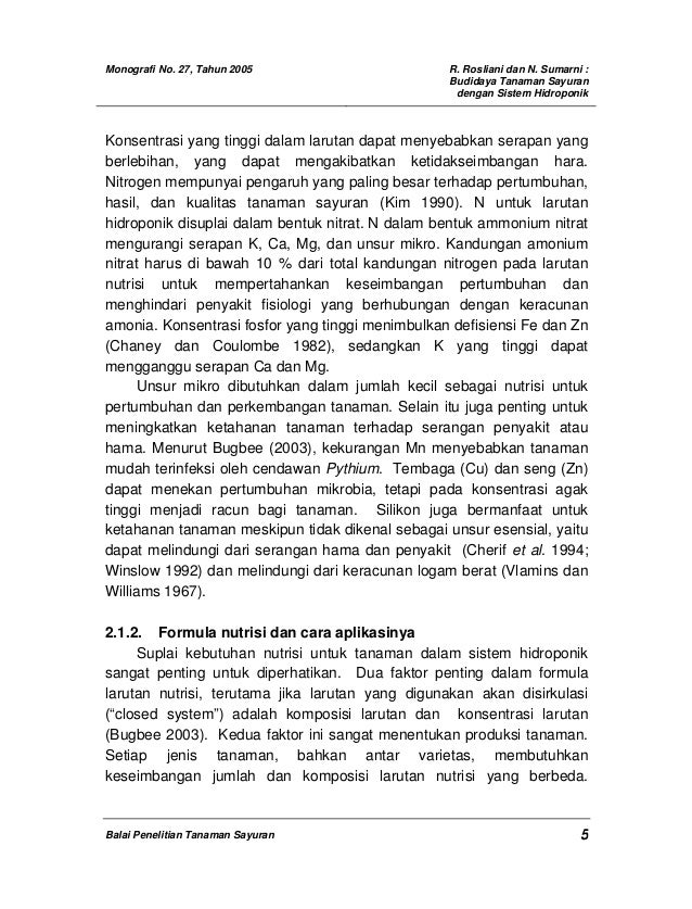 iBudidayai isayurani dengan sistem ihidroponiki