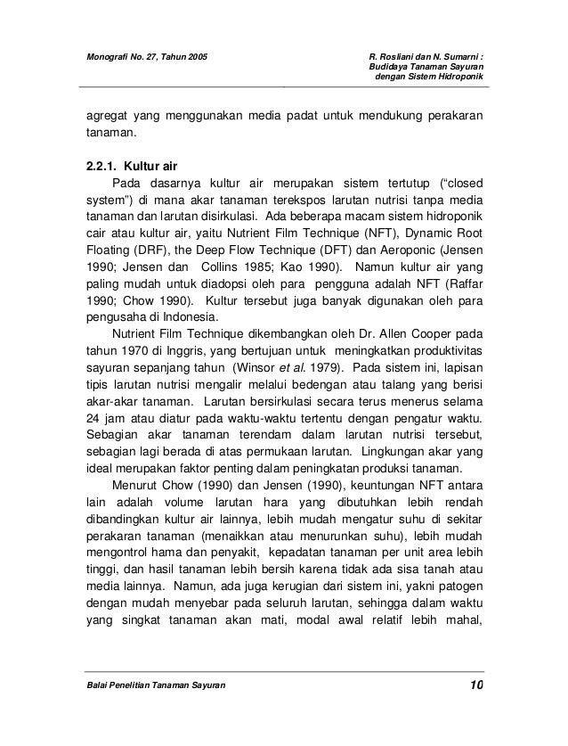 iBudidayai isayurani dengan sistem ihidroponiki