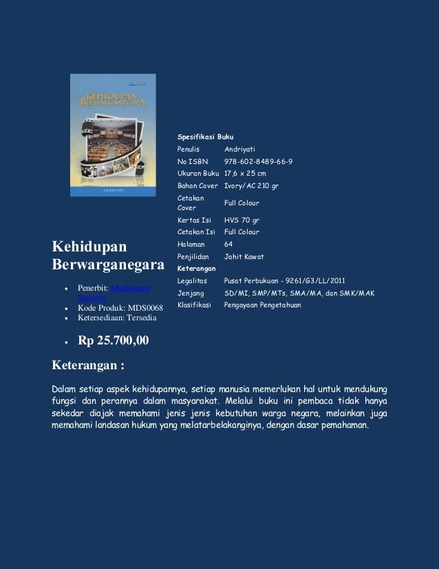 Buku Budi Pekerti dan Karakter, di pasarkan oleh 