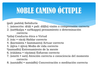 Budismo y el noble camino óctuple la vida | PPTX