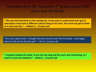 bud not buddy book summary