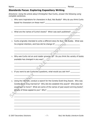 Bud not buddy_chap1_6 | PDF